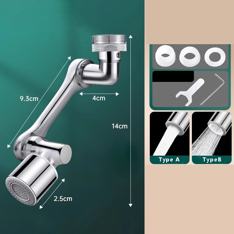 معدن 1440 °   العالمي دوران صنبور البخاخ رئيس مغسلة صنبور موسع مهوية الفوار فوهة المطبخ الحنفية الحمام المنتج