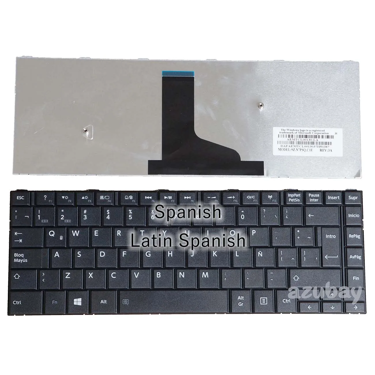 

LA/ Spanish Keyboard For Toshiba Satellite C40 C40-A C40D C40D-A C40t C40t-A C45 C45-A C45T C45T-A AEMTCP00030-SP AEMTCL00130-LA