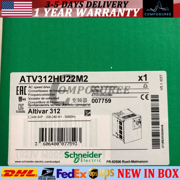 

Частотный привод Atv312hu22m2, новый оригинальный точечный Plc