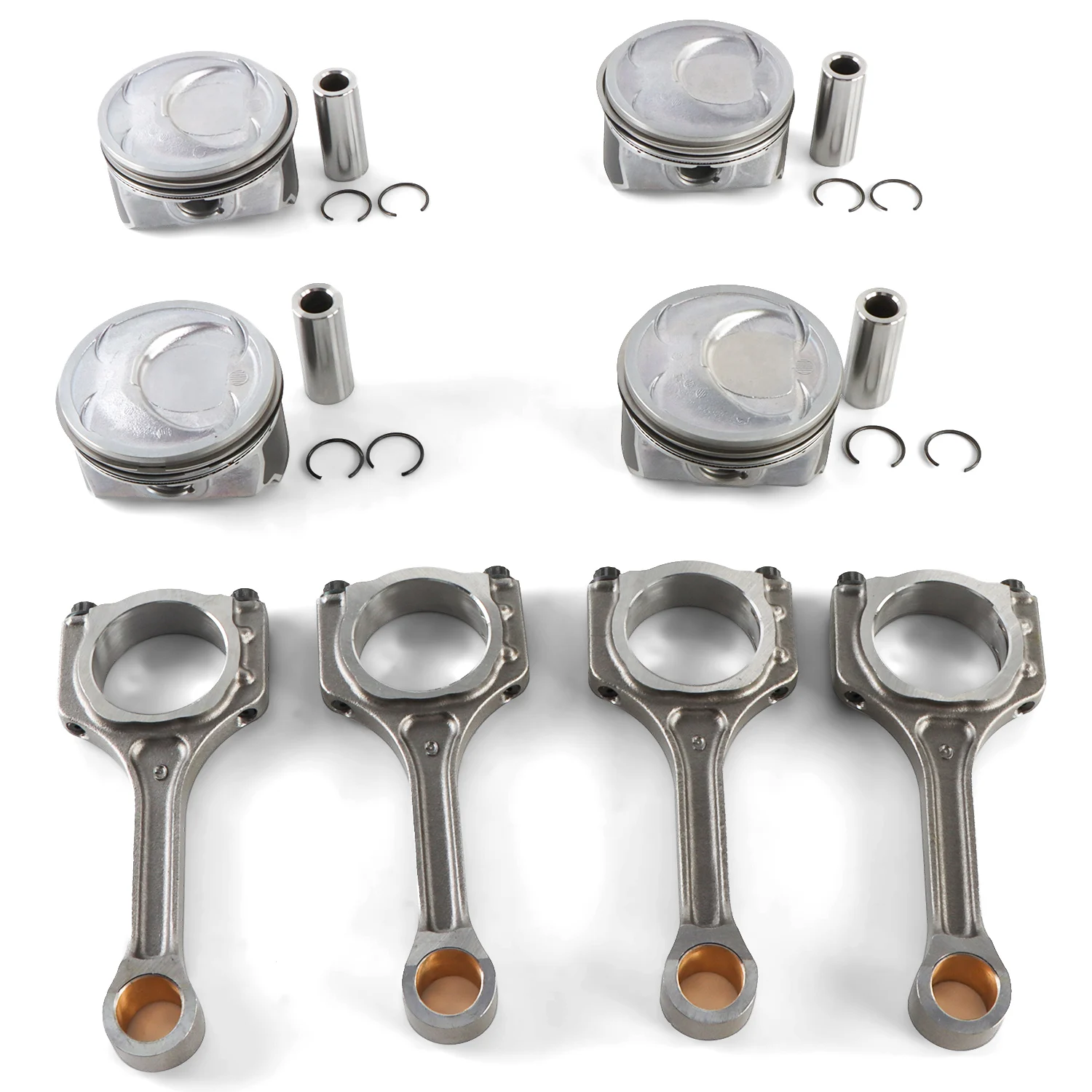 

Engine Pistons&Connect Rods Kit For 2011-2013 Kia Sorento Sportage Optima Hyundai Sonata 2.4L G4KJ Car Replacement Parts