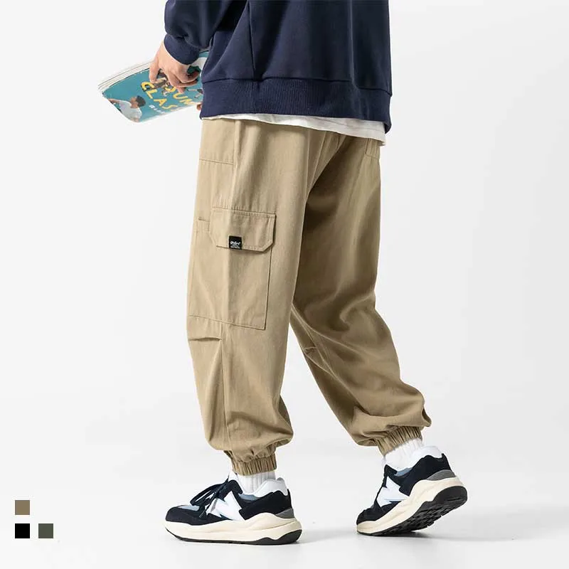 

New Fashion Cotton Joggers Cargo Pants Men Loose Baggy Casual Trousers Streetwear Hiphip Clothing