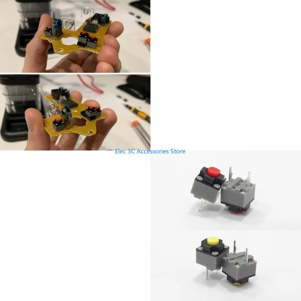 

Y51A 5pcs Кнопка Mute кнопка Kailh 6x6x7.3 Silent Switch Беспроводная мышь кнопка мыши Micro Switch 6x6x7.3 мм