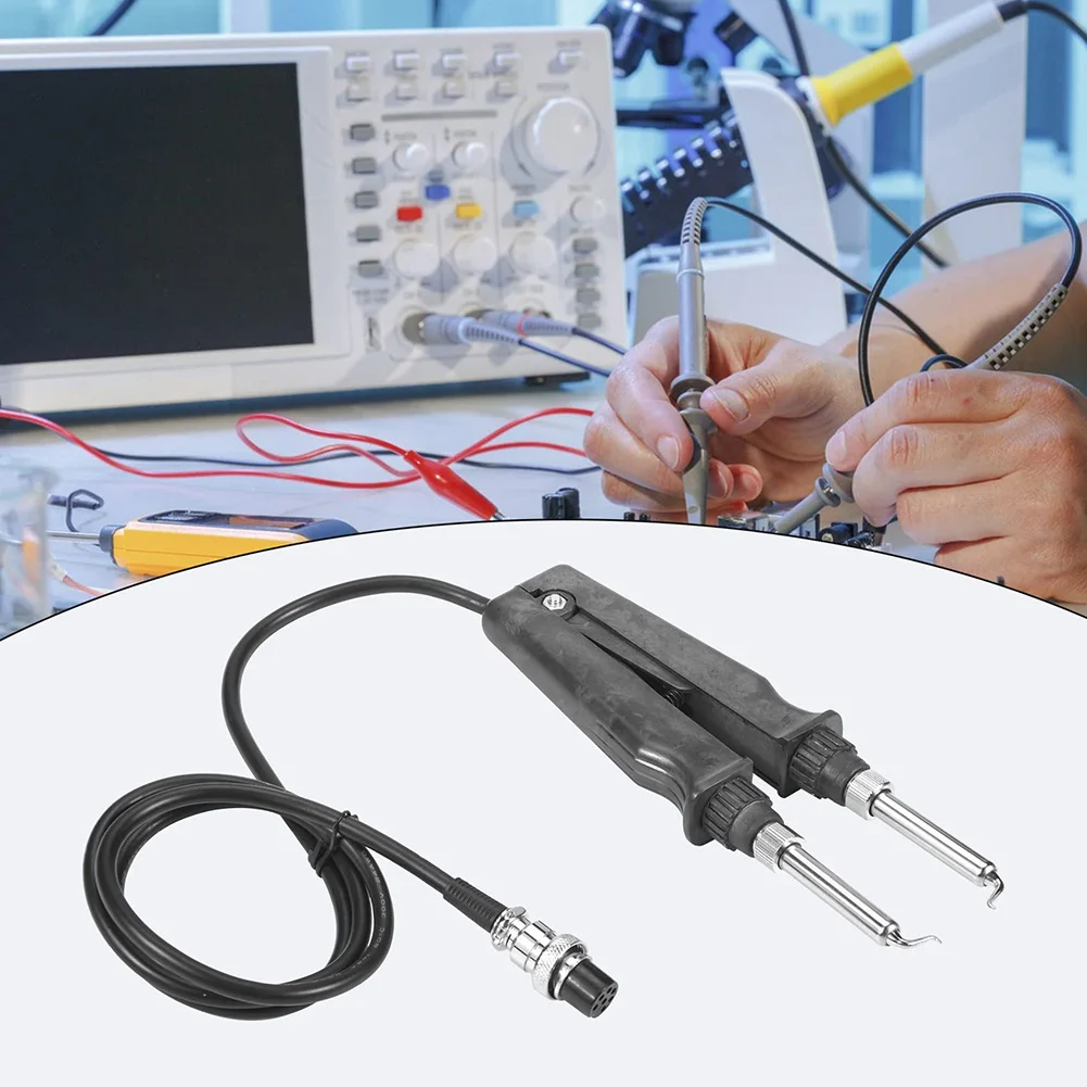 1 قطعة ل 902 مزدوجة سبيكة لحام الملقط مقبض كليب التدفئة ذو طيات مع اليد عازمة الكوع أجزاء محطة لحام التدفئة السريعة