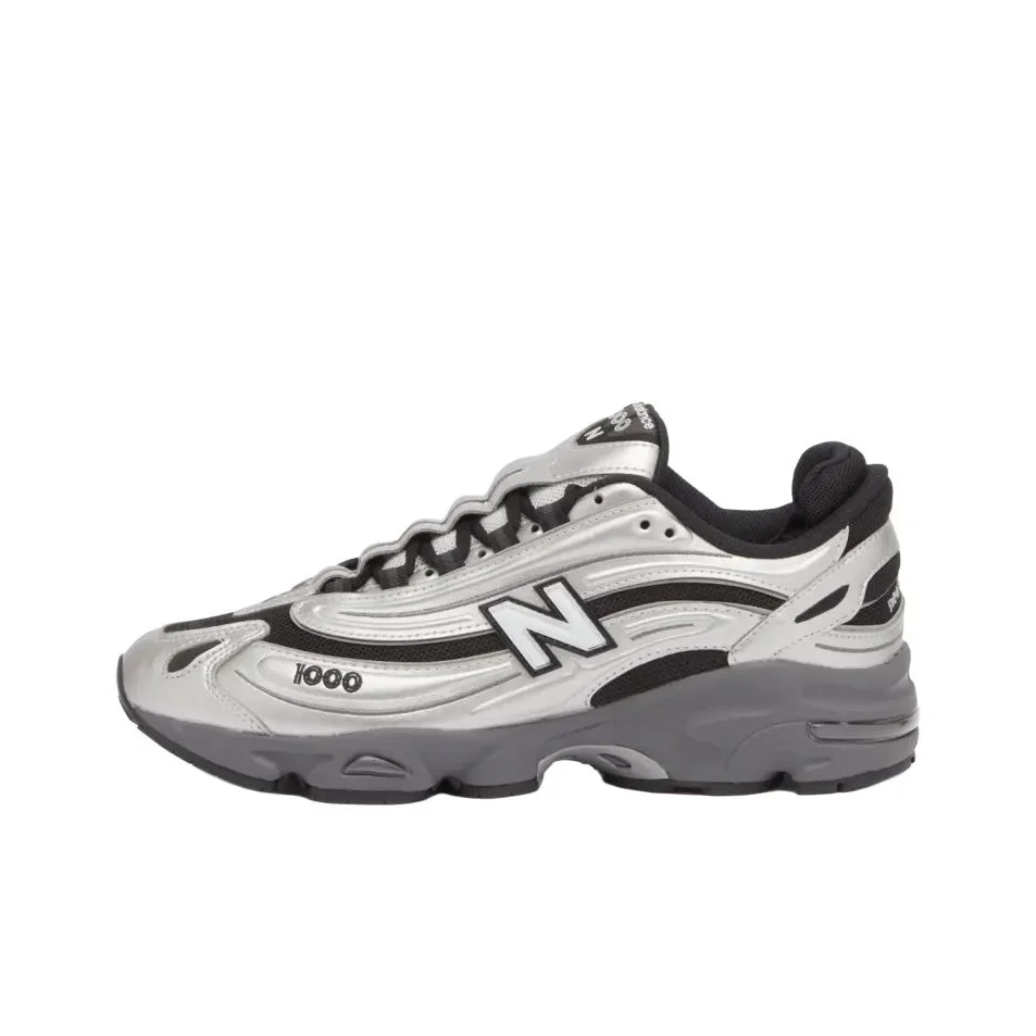 New Balance NB 1000 Low top Casual Shoes Unisex Silver Black M1000EGR