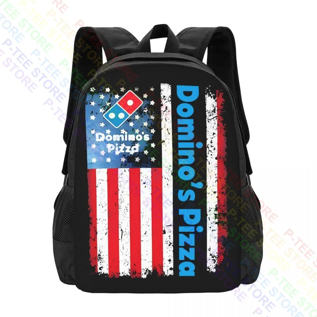 Domino’S Pizza American FlagBackpack Large Capacity Backpack Eco Friendly