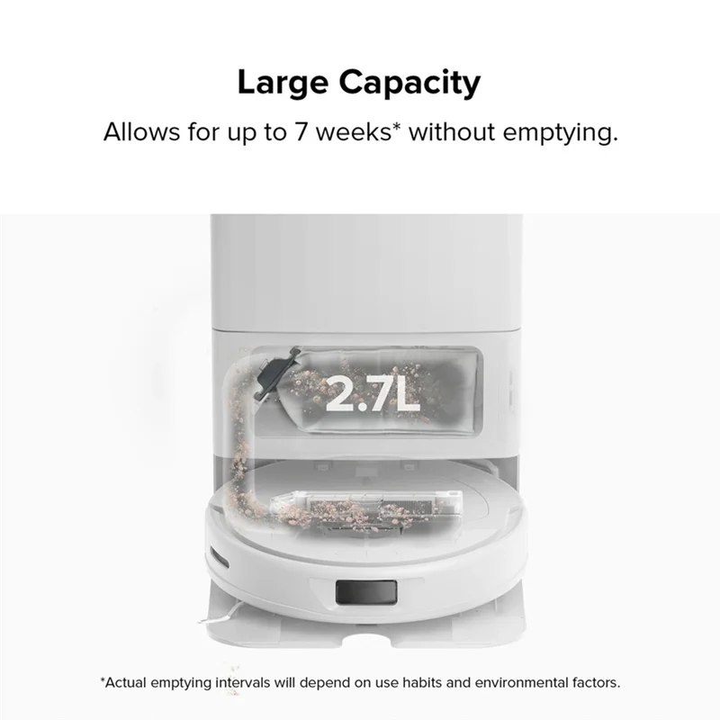 

AT43-For Roborock S8 Max/Maxv Ultra,Q Revo Qrevo Pro Robot Vacuum Cleaner Dust Bag Consumables Dust Bag Replacement Parts