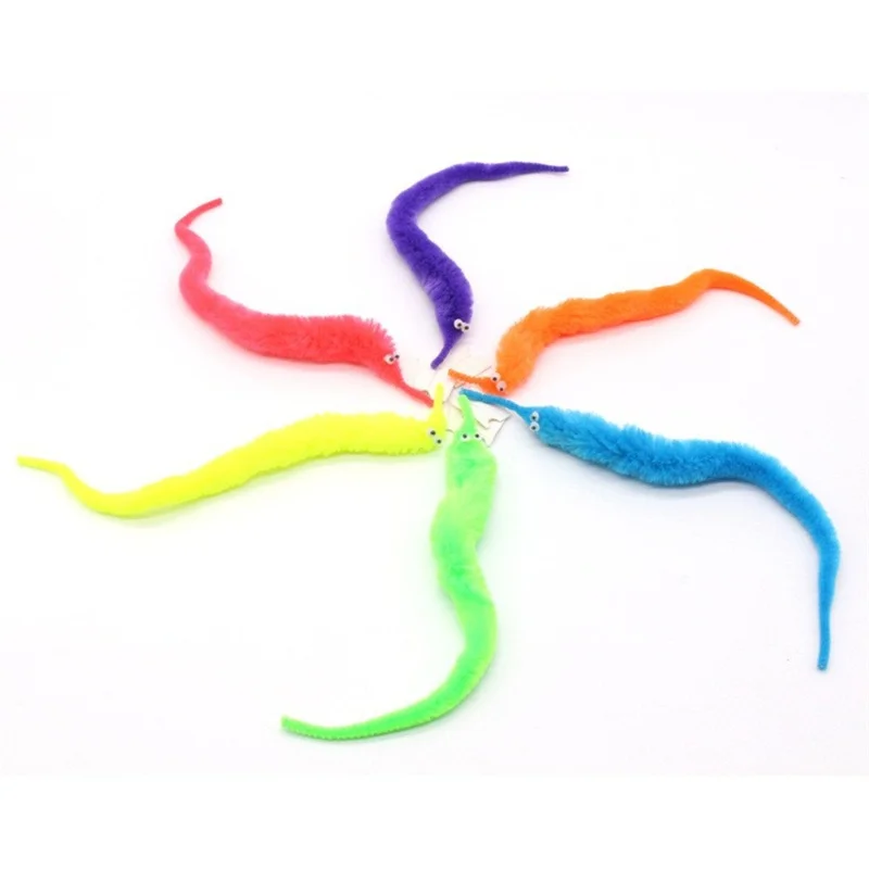 Magical Worm Toys Wiggly Twisty Fuzzy Carnival Party Favors Kids Gift
