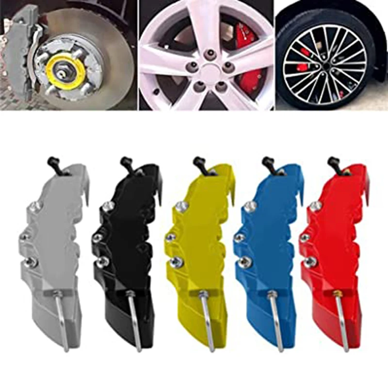 1 Pair ABS Plastic Car Brake Caliper Cover Brake Caliper Car Wheel Brake Durable 3D Brake Calliper Only One Size