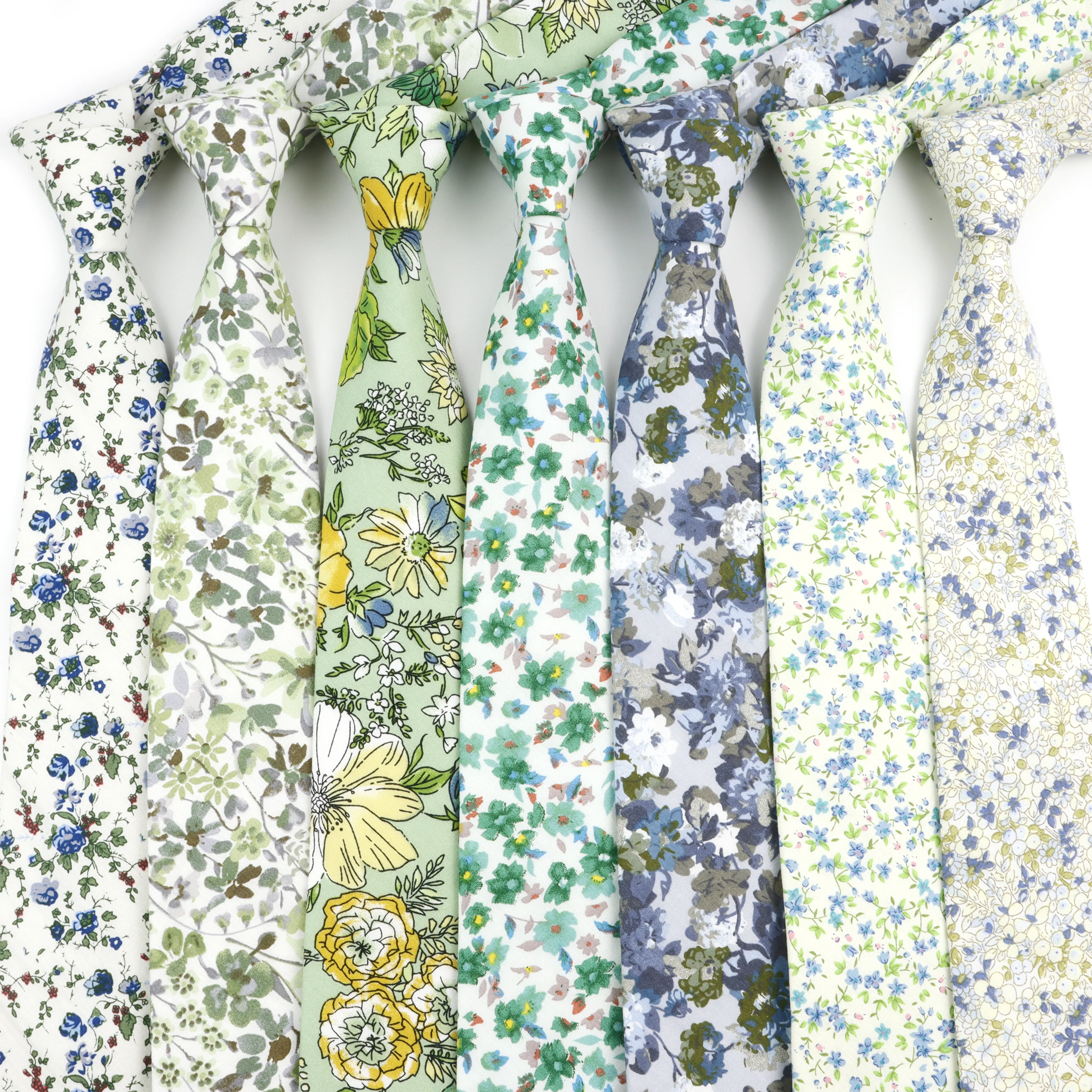 

Новый галстук с цветочным принтом для мужчин, винтажный повседневный галстук из 100% хлопка с цветком для свадебной вечеринки, костюм, рубашка, галстуки, аксессуар для галстука