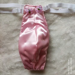 Handmake Man's Silky Soft Pink T-briefs Live Show Dance Private Party Sexy Costume Panty Handmake FKK(size big)