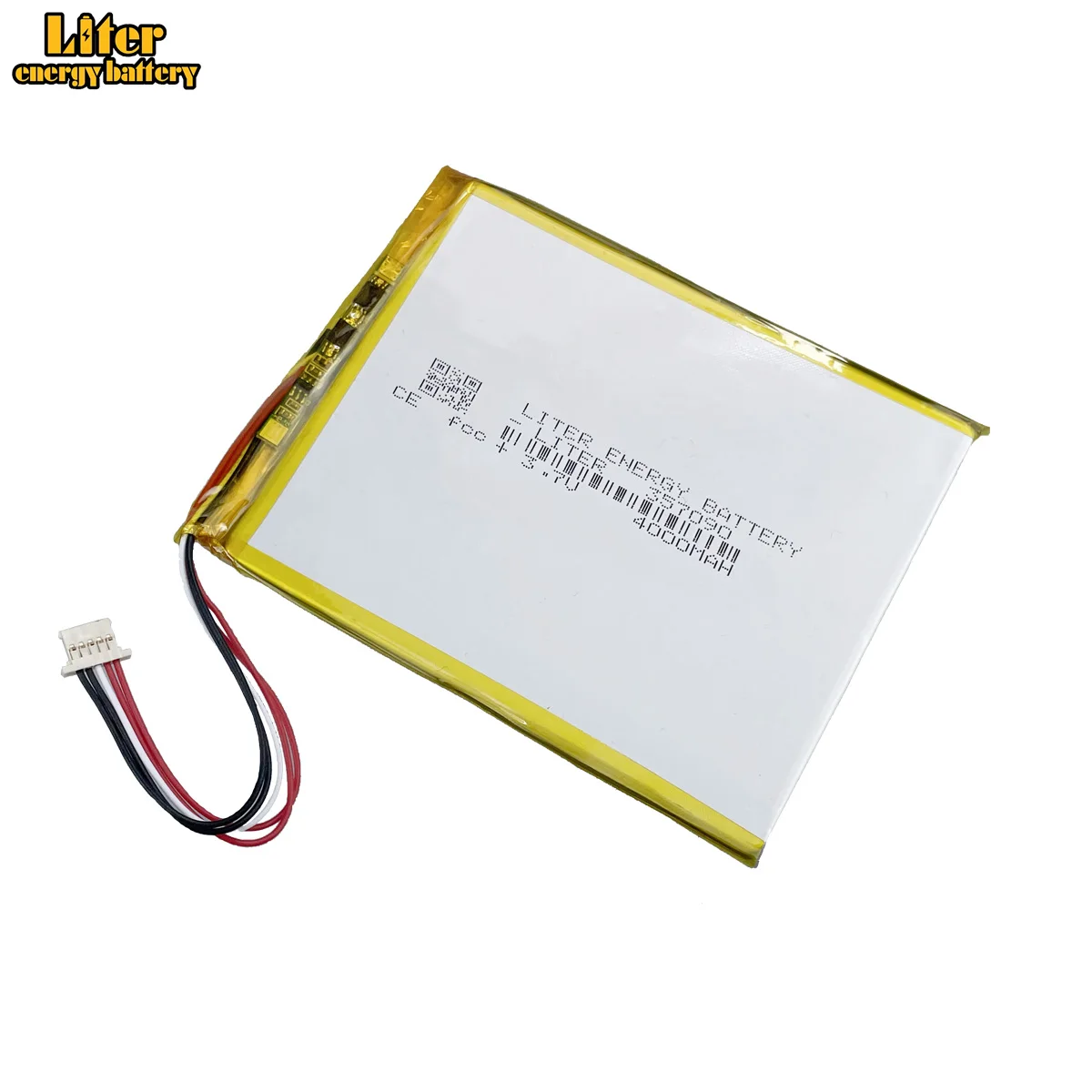 5-złącze przewodu 357090 3.7V 4000mAh akumulator litowo-polimerowa Lipo akumulator litowo-jonowy do Tablet PC E-book sprzęt medyczny