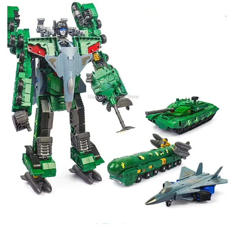 3 in 1 Deformation Mecha Transformation Robot Military Fighter Tank Missle Action FiguresToy for Kids