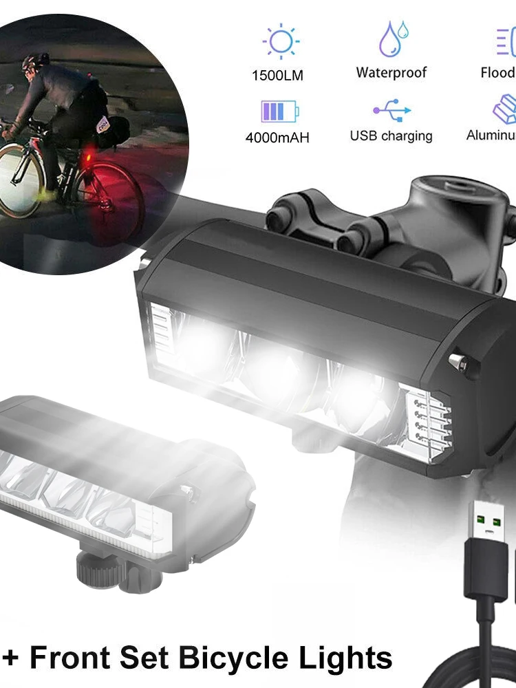 AliExpress Waterproof Super Bright LED Bike Light USB Rechargeable Bicycle Front Headlight