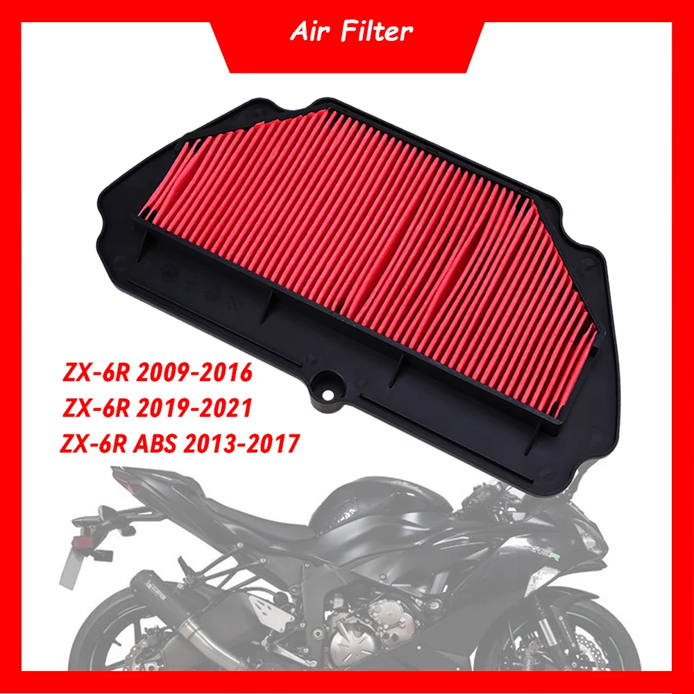 

Motorcycle Replacement Engine Air Filter Cleaner Air Intake Filter Element For Kawasaki Ninja ZX-6R ZX6R ABS 2009-2016