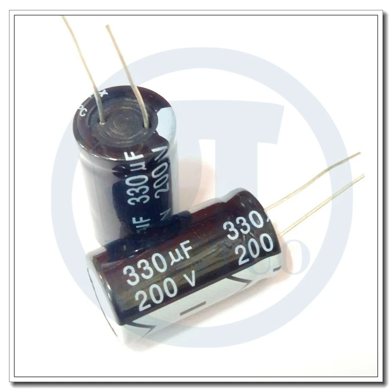 2pcs 330uF200V 200V330uF 330MFD 200WV 18x30mm Radial Aluminum Electrolytic Capacitor