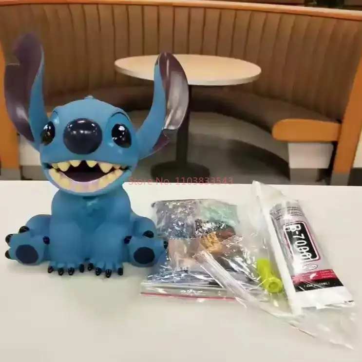 

Cute Cartoon Disney Lilo & Stitch Saving Pot Model Figure Diy Kids Handmade Make Desktop Ornaments Birthday Gift Toys For Girls