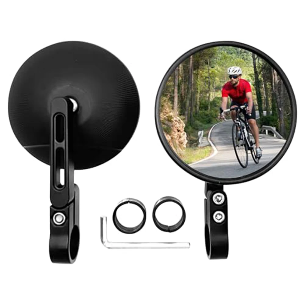 Daily Commuting 360 Rotatable Mirror Adjustable Motorcycle Mirror 18*2.5cm Waterproof Features Wide Compatibility