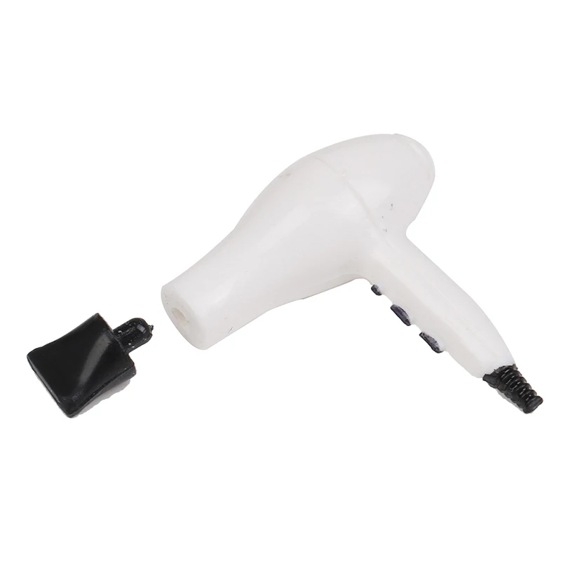 ドールハウス-ミニチュアヘアドライヤー,バスルームアクセサリー,1:12, 1個