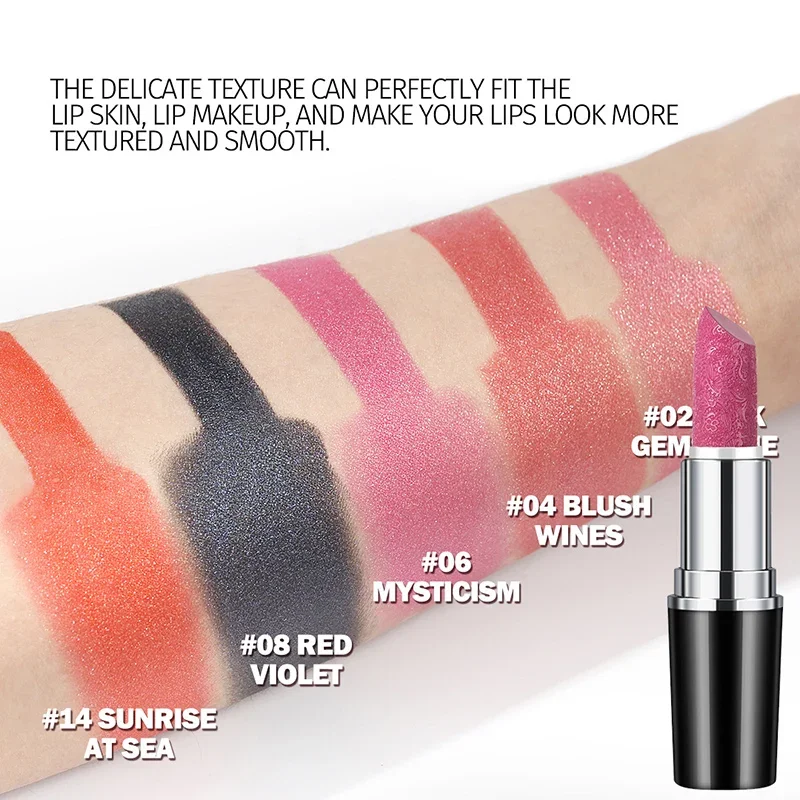 أحمر شفاه منحوت بشكل رائع لامع أحمر شفاه لامع يدوم طويلاً غير يتلاشى كوب غير لاصق ملمع شفاه صلب مكياج شفاه متألق