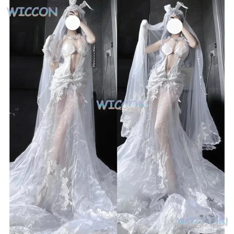 

Женское белое свадебное платье Azur Lane Big J Черный дракон Косплей Костюм USS NEW JERSEY BB-62 Платье Головной убор Перчатки Хэллоуин