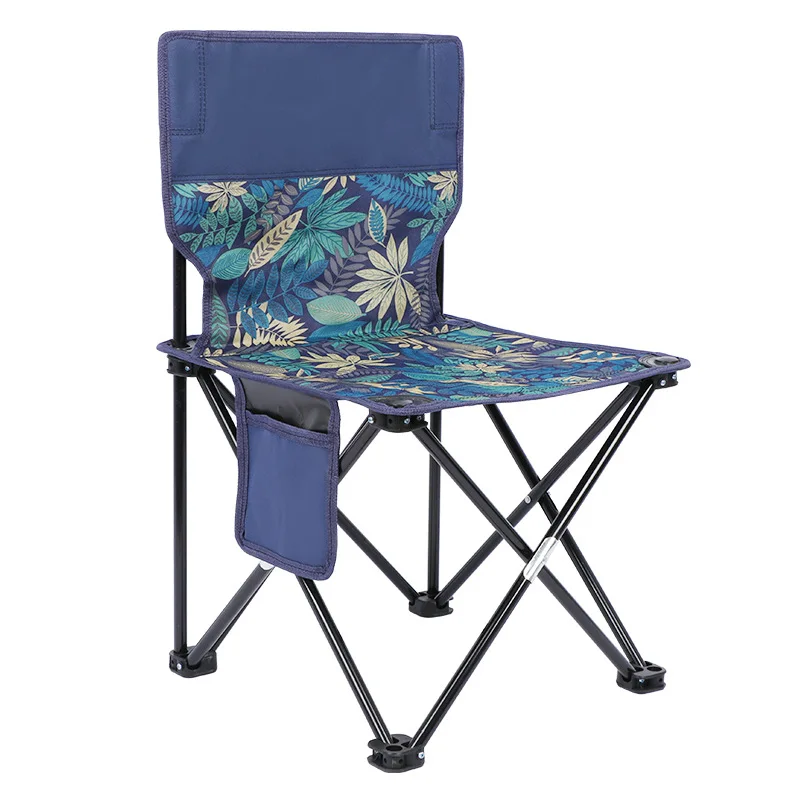 Portable Folding Chair Stainless Steel Outdoor Chair For Picnics, Camping, Travel. Sturdy Fishing Chair Outdoor Furniture