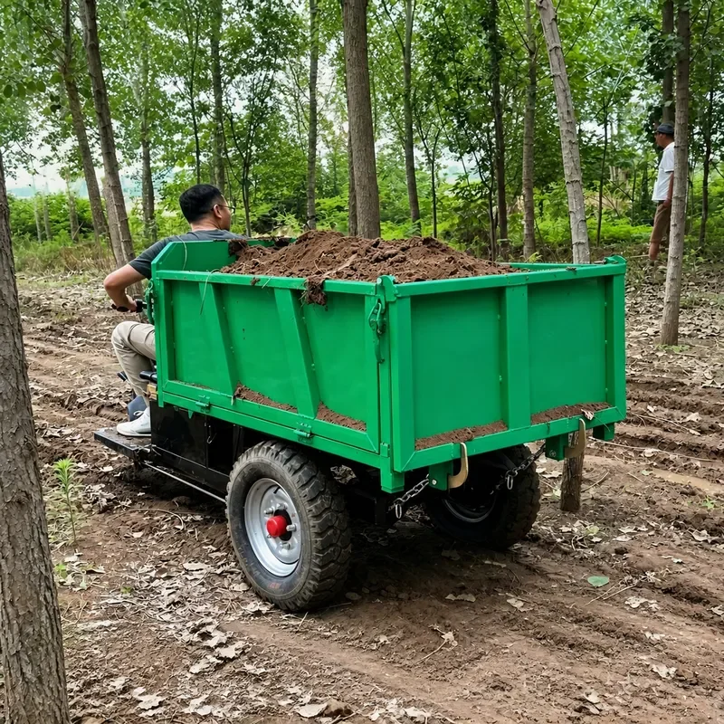 Electric Tricycle for Construction Site Brick and Mortar Transport Agricultural Dump Truck Utility Vehicle