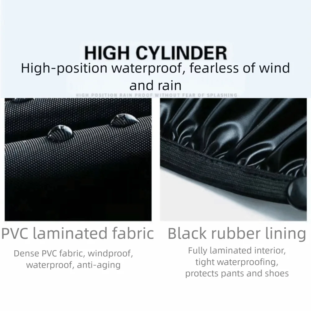 أغطية القدم أحذية المطر عالية الأنبوب 42 سنتيمتر طويل القامة غطاء الحذاء دائم مقاومة للاهتراء سميكة المطر واقية الأحذية حماية المطر