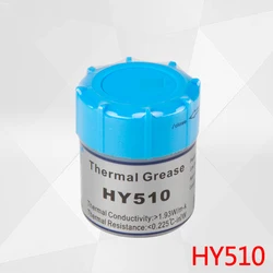 Pasta conductora térmica HY510 gris plateado, media botella pequeña gris, pasta de disipación de calor de grasa de silicona