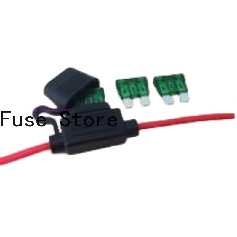 

5PCS Medium-sized Car Insert Fuse Holder Box Waterproof Wire Harness With Belt