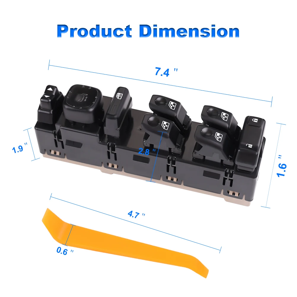 15883319 12V Window Control Switch For Chevrolet Avalanche Suburban Master Power Window Switch For Cadillac Escalade ESV EXT GMC