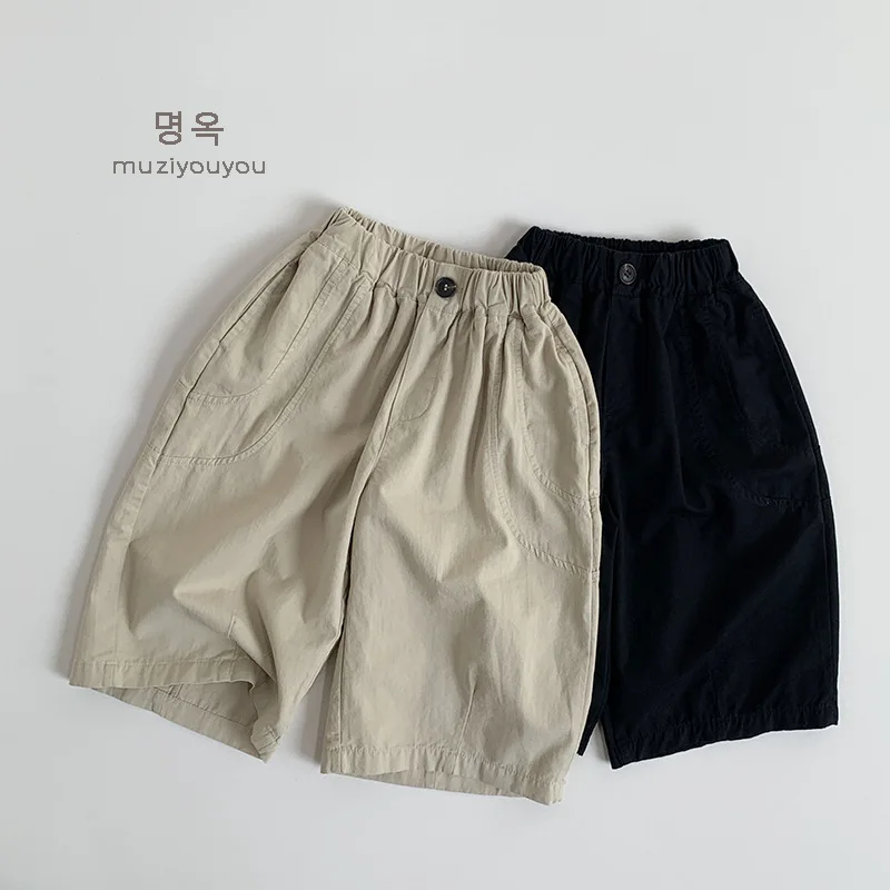 

2025 Spring/Summer New Children's Cotton Thin Casual Pants for Boys and Girls, Mosquito Resistant Pants for Outer Wear