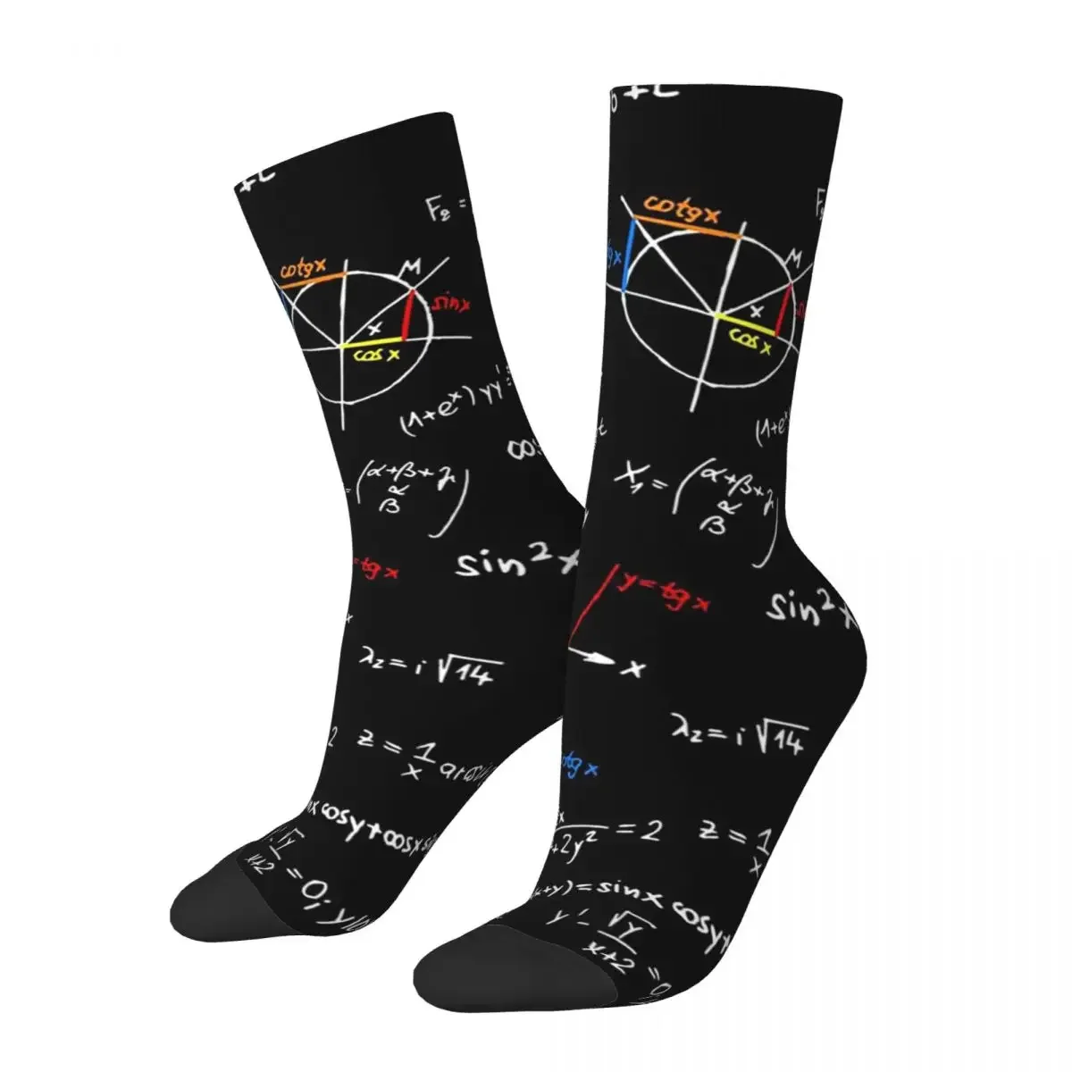 STEM EDUCATION-Chaussettes Harajuku sulfToutes Saisons, Bas de Haute Qualité, Accessoires pour Homme et Femme, Cadeau d'Anniversaire