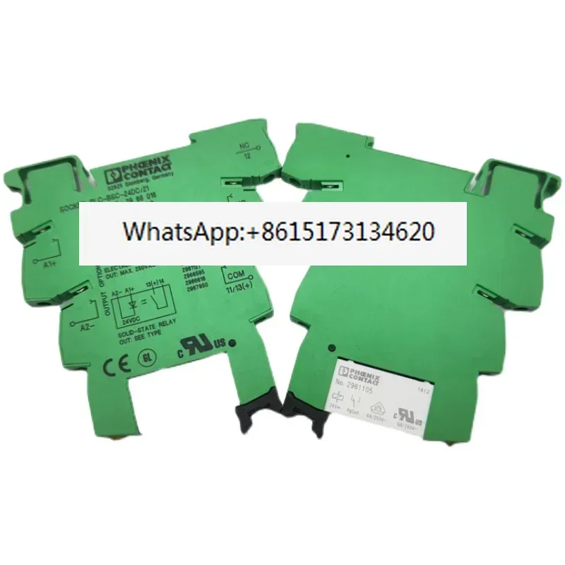 1pcs  Phoenix Contact relay PLC-BSC-24DC/21 NO.2961105+base 2966016 2966171