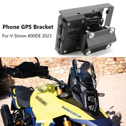 For SUZUKI V-Strom Vstrom 800DE 2023 Motorcycle Front Phone Stand Holder Smartphone Phone GPS Navigaton Plate Bracket