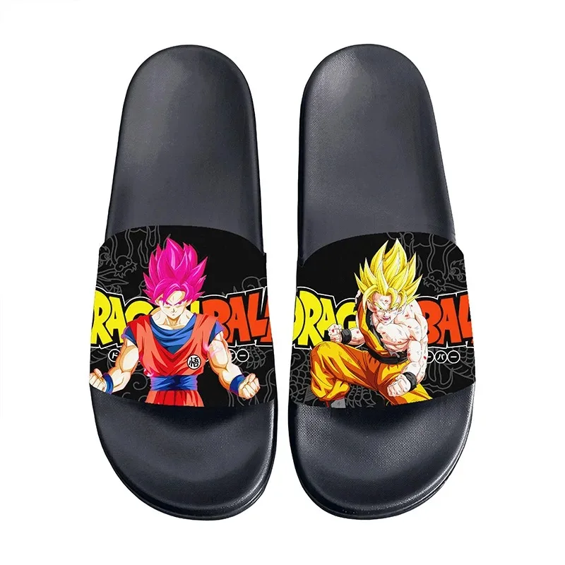 Dragon Ball Goku Vegeta Sayajins Casa Chinelos Sandálias Resistente ao Desgaste Mudo MaleSlippper Sapatos Casuais para Homens e Mulheres