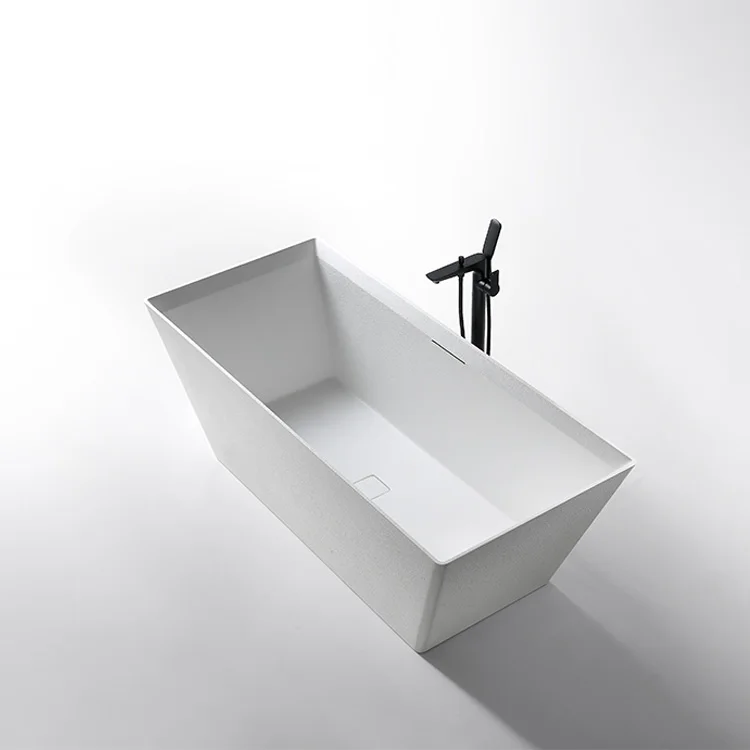 

Гидроэлаксная каменная ванна для глубокого замочивания с душем Внутренняя отдельно стоящая ванна Белые ванны из натурального камня в автоном режиме