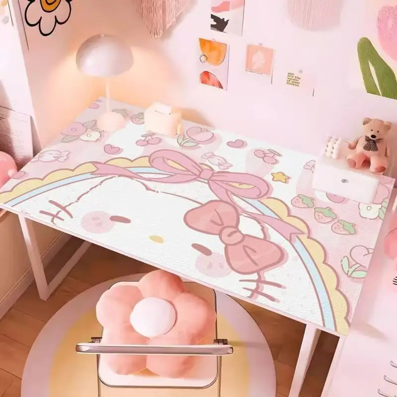 

Китти новая скатерть с героями мультфильмов Cinnamoroll скатерть для макияжа для спальни милый стол скатерть для общежития учебный стол обеденная скатерть