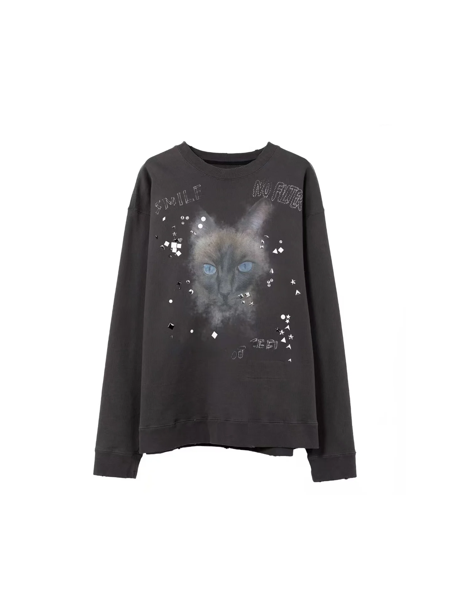 

Ретро-худи унисекс с крутым принтом, свободного кроя, в уличном стиле, с круглым вырезом, из комфортного хлопка и полиэстера, для молодежи