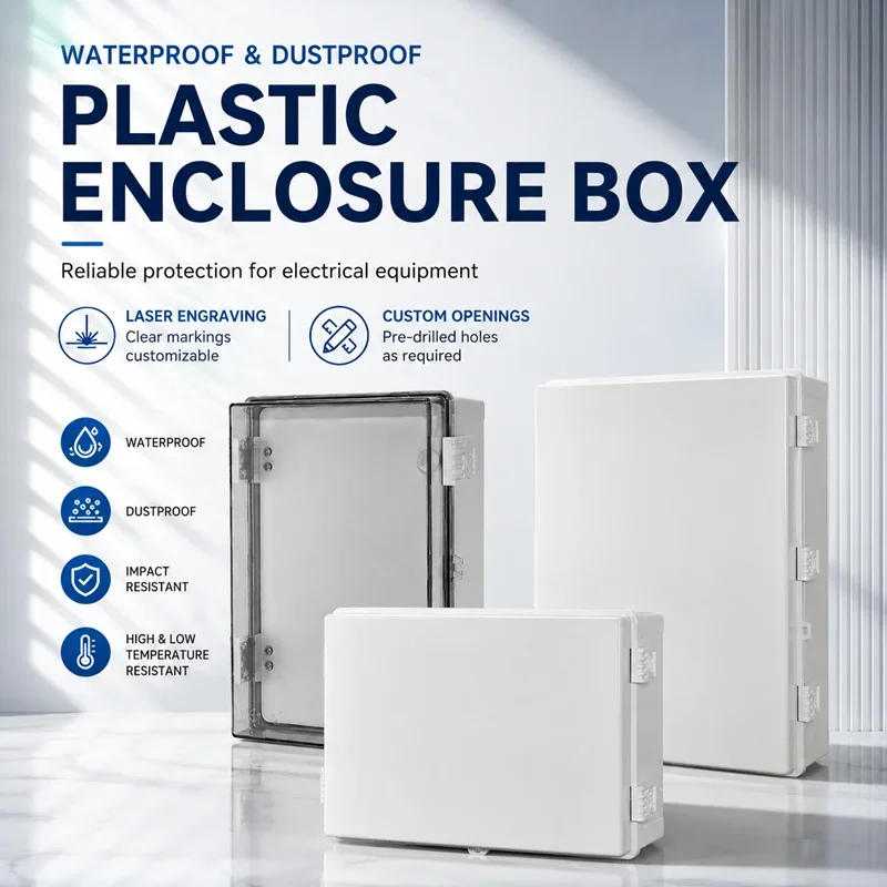Waterproof Plastic Shell Distribution Box Electrical Engineering Control Box Power Supply Monitoring Junction Box
