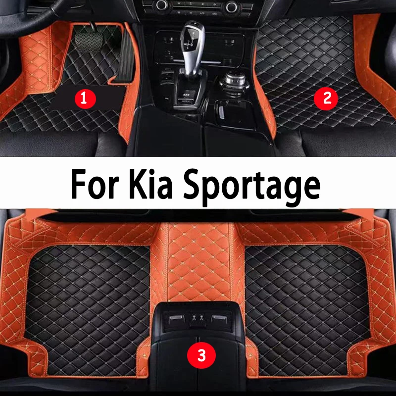 

Custom Made Leather Car Floor Mats For Kia Sportage 4 nq5 2022 Interior Details Carpets Rugs Foot Pads Accessories