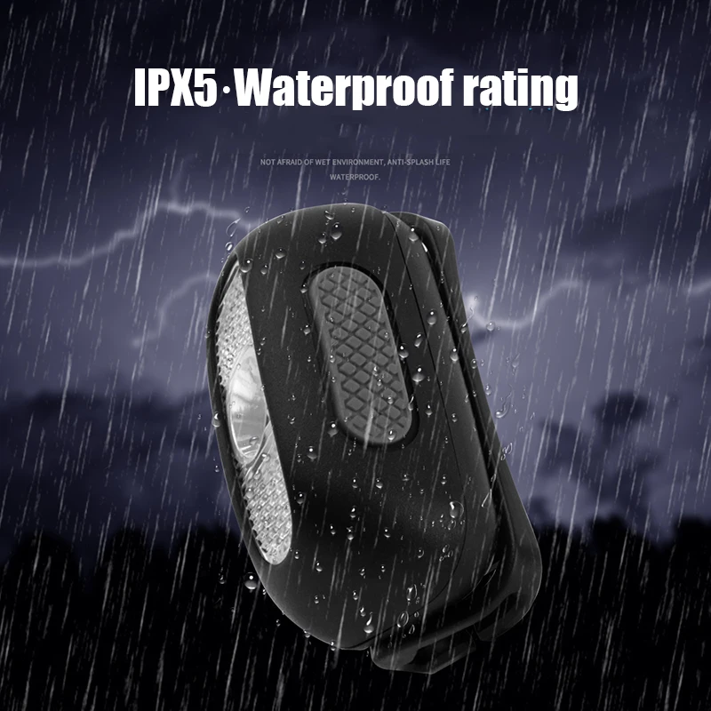 Led Koplamp Rode & Witte Kleur Fiets Running Light Cob Mini Ingebouwde Batterij Oplaadbare Koplamp Hoofd Zaklamp Fakkel Lamp