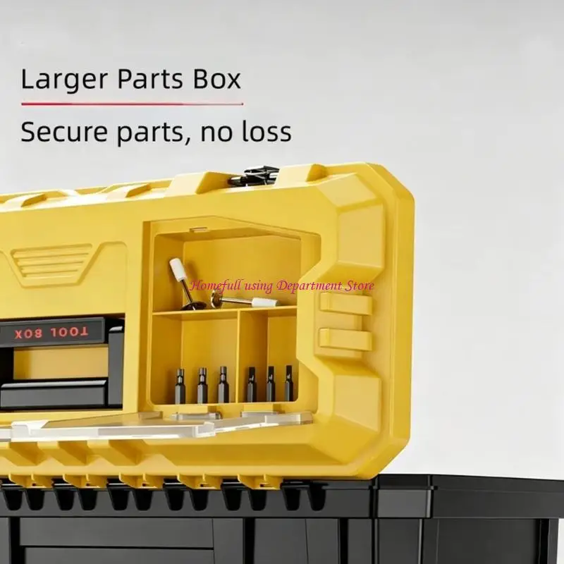  Tool Organizers Box with Front Latches for Garage and Household Repairs Case