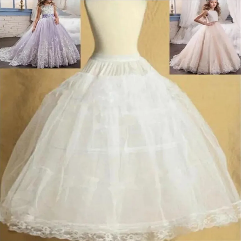 Flower Girls Petticoat Underskirt Cosplay Party Children kids Lolita Ballet Tutu Skirt Enaguas Sottogonna Mini