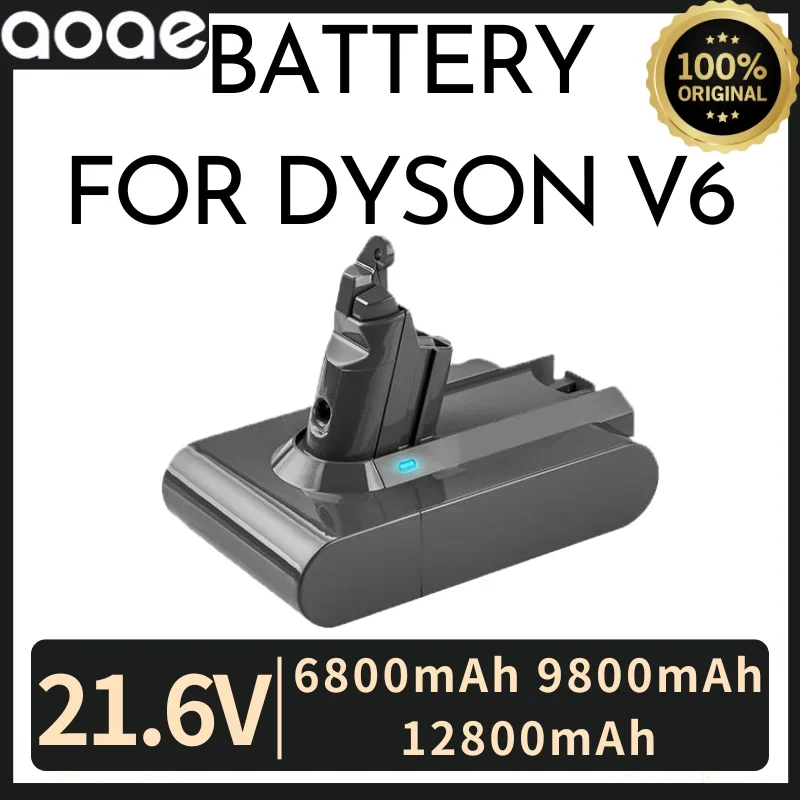 6800mAh 9800mAh 12800mAh 21.6V battery For Dyson V6  Dyson dc62DC58 DC59 DC61 DC62 DC74 SV07 SV03 SV09 Vacuum Cleaner Battery