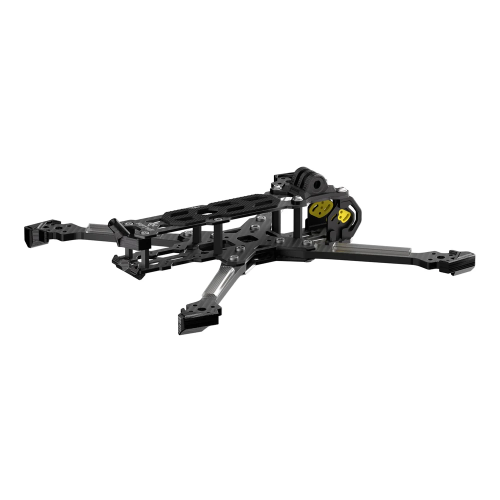 Рамка FIFTY5 True-X для фристайла — 128 г с ТПУ, оптимизированный воздушный блок DJI O4, без железо, кронштейны 5 мм, готовая опора 5,5 дюйма, комплект рамы для дрона FPV