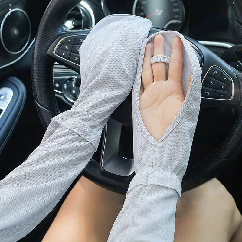 

Anti-sunburn Sleeve Summer Uv Solar Arm Sleeves Women's Driving Sun Protection Long Sleeve Anti-UV Cycling Sleeves Loose