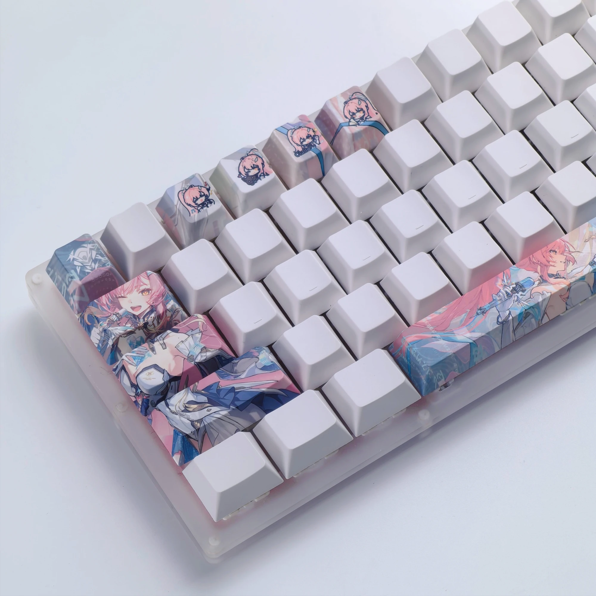 MAIMOOO Wuthering Waves Aemeath Keycaps 12Keys Cherry Profile PBT Personalized Anime Game Keycap for DIY Mechanical Keyboard