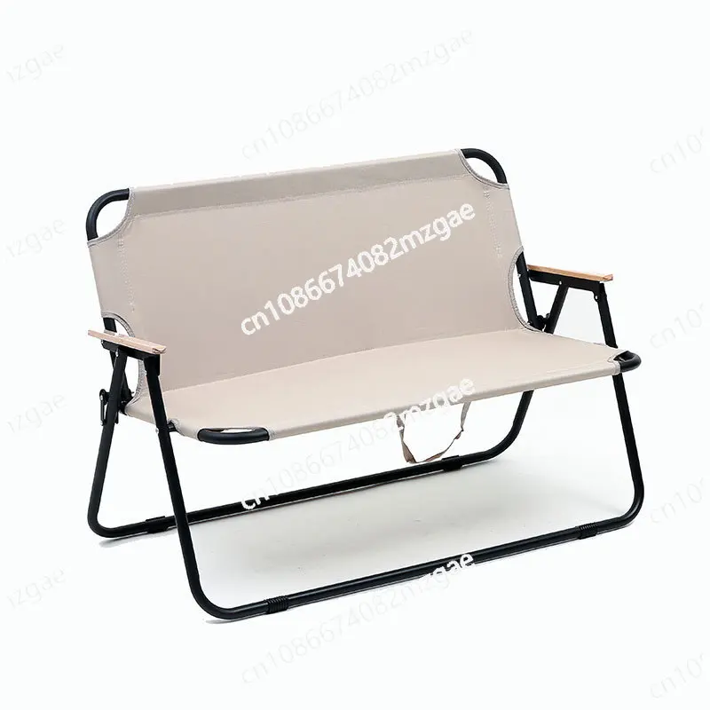 

Outdoor Double Folding Chair Portable Camping Chair Camping Lover Chair Leisure Two-person Backrest