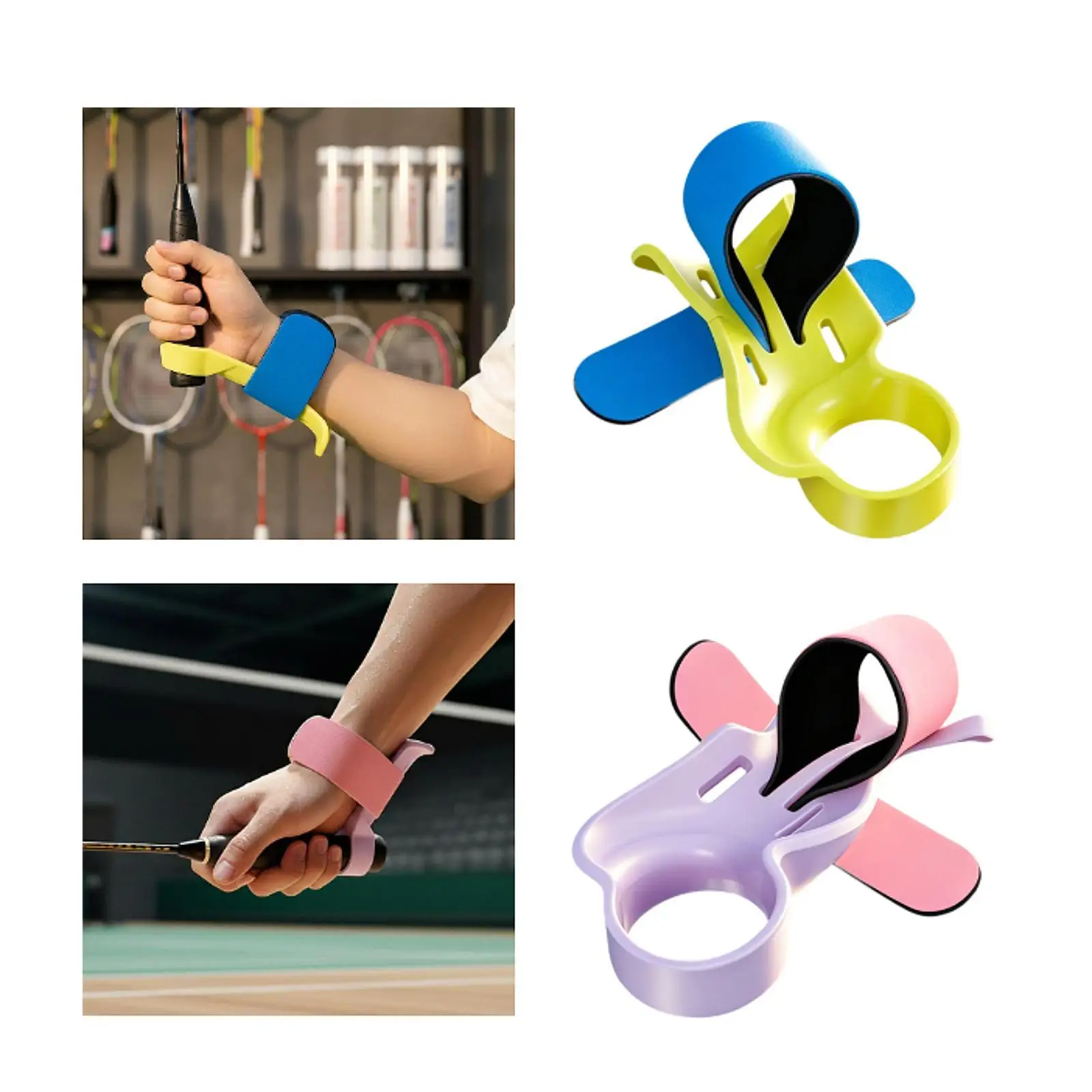 

Badminton Grip Training Accessories Universal Handle Isolator Lightweight Sports Supplies for Tennis Practice