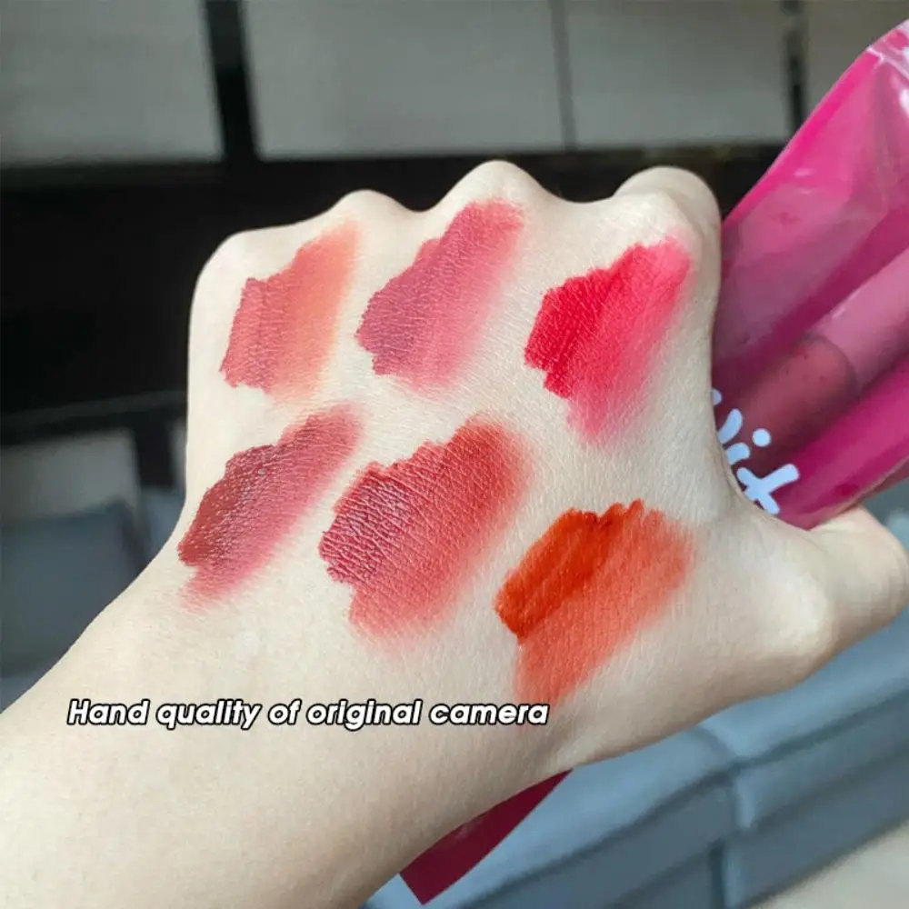 Color Liquid Lipstick Berry Fruit Lip Gloss Moisturizer Lip Plumper Velvety Lip Tint Matte Lips Makeup Beauty Tool TSLM1